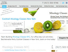 Tablet Screenshot of mixologyclassesnyc.com